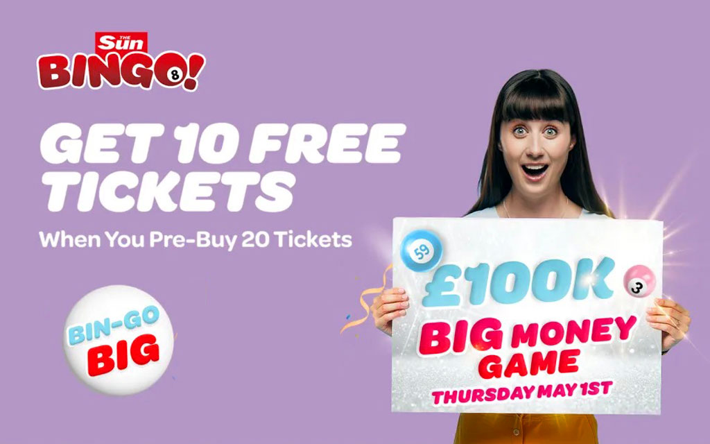 Get free tickets to Sun Bingo